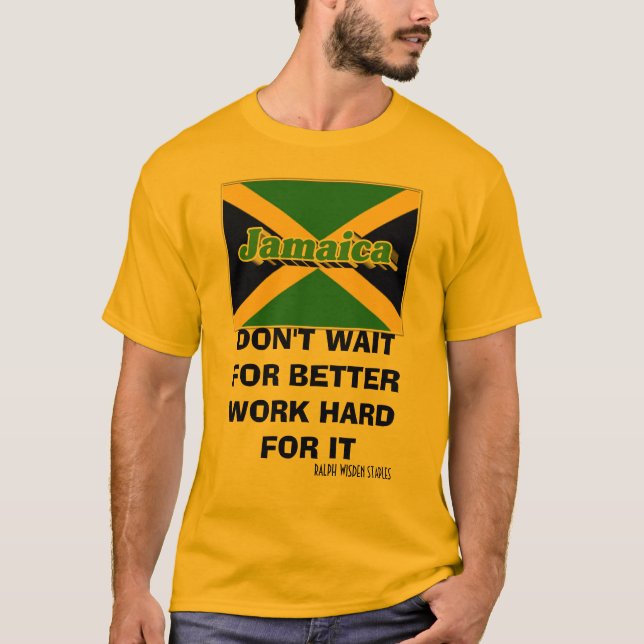 Camiseta Duro DE TRABALHO NA Jamaica (Frente)