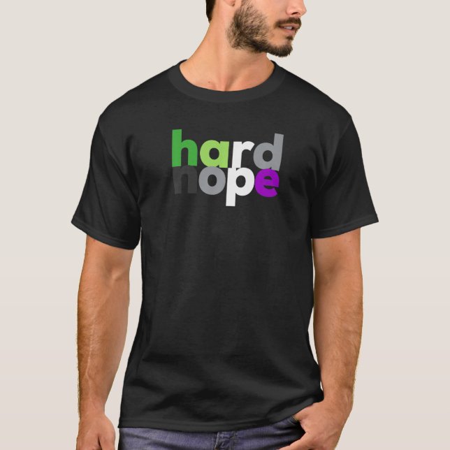 Camiseta duro do Orace Pride LGBTQ Aro Aromti (Frente)