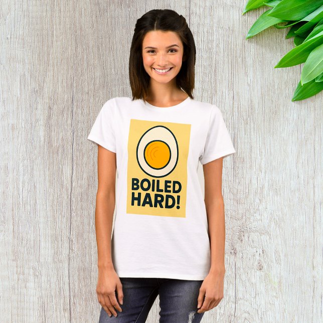 Camiseta DURO FERIDO! Duro Engraçado Humor de Ovo Enrolado (Criador carregado)