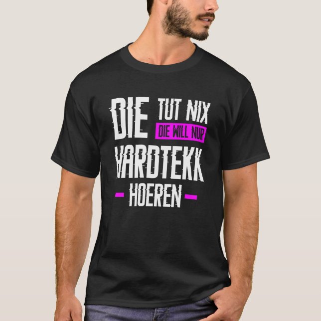 Camiseta Duro Hardtekk Tekk Techno Gabberina Tekkno Uptempo (Frente)