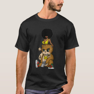 Camiseta Duro Hip Hop Teddy Bear Gangster Rap Hustle Obter 