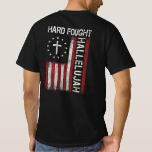 Camiseta Duro Lutou Hallelujah Jesus Cristo Cruz Cristã Fai