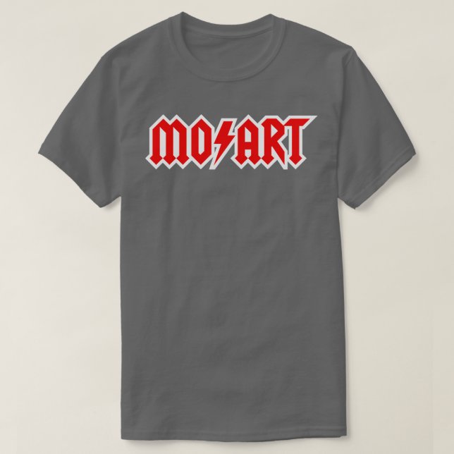 Camiseta Duro musical Wolfgang Amadeus Mozart (Frente do Design)