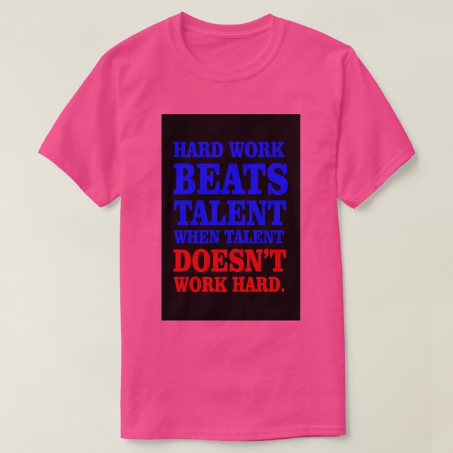 Camiseta Duro obra bate talento (Frente do Design)
