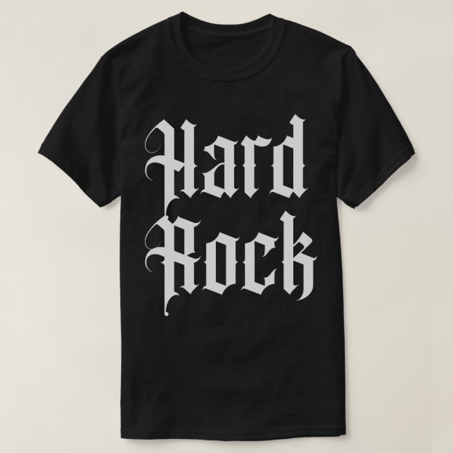 Camiseta duro rock 3 (Frente do Design)