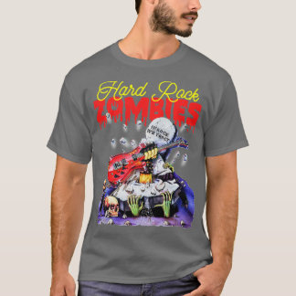 Camiseta Duro Rock Zombies 80s Culpa Clássica Horror Arte d