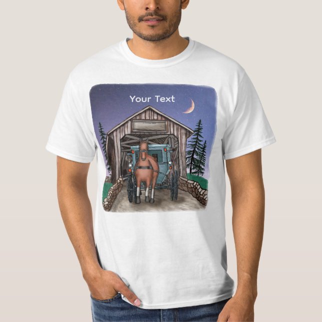 Camiseta Dusk Covered Bridge  (Frente)