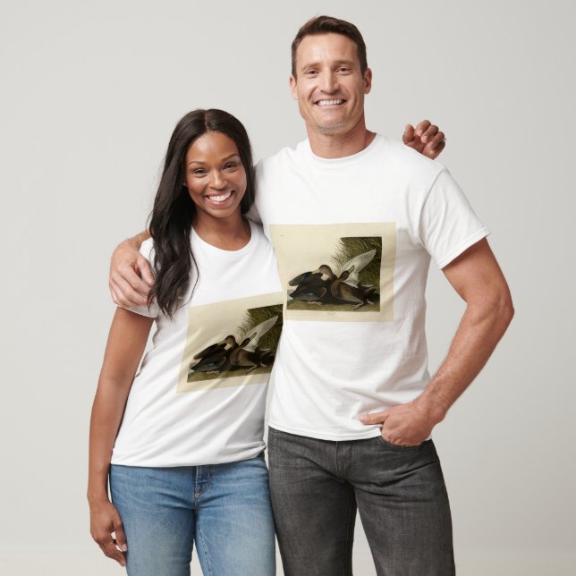 Camiseta Dusky Duck - das Aves da América de John Audubon (Unissex)