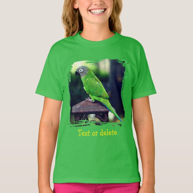 Camiseta Dusky Headed Conure Parrot Personalized (Frente)
