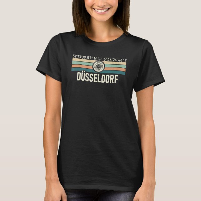 Camiseta Dusseldorf Dialect Rhine Westphalia Germany Souven (Frente)