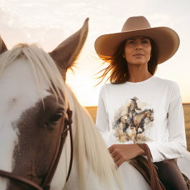 Camiseta Dusty Trail Ride em Watercolor, personalizado