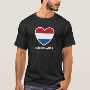 Camiseta Dutch Flag Holland Heart