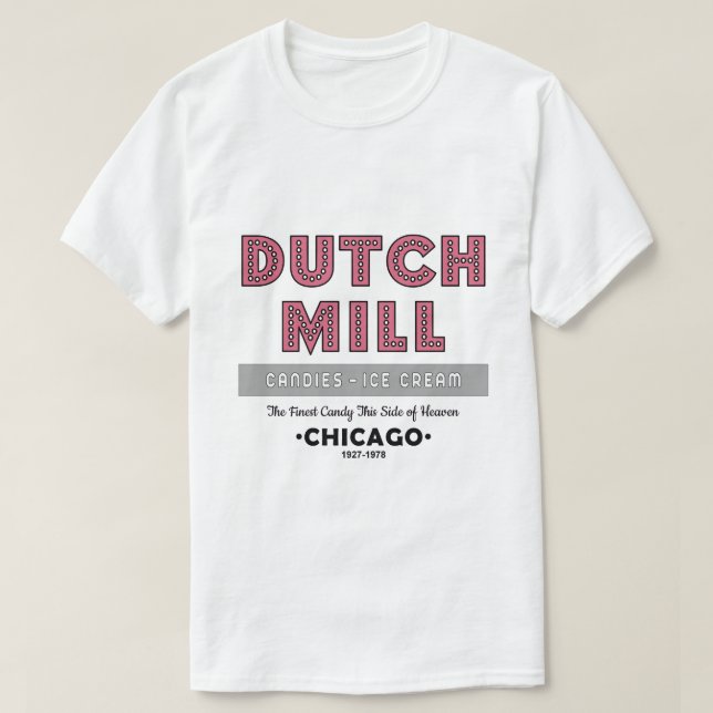 Camiseta Dutch Mill Candy Company, Chicago, IL (Frente do Design)