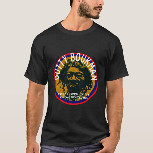 Camiseta Dutty Boukman Primeiro Líder da Revolução Haitana (Frente)
