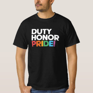 Camiseta Duty, Honor, Pride! - LGBTQIAP Military