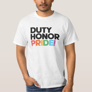 Camiseta Duty, Honor, Pride! - LGBTQIAP Military
