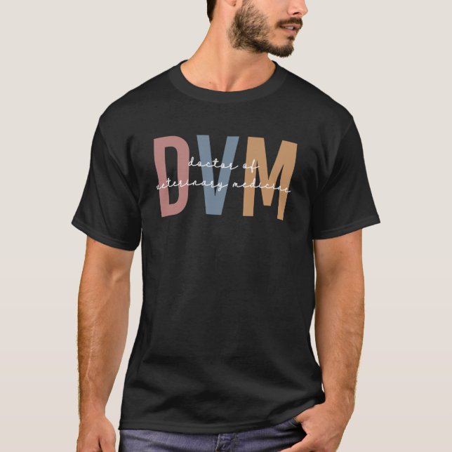 Camiseta DVM Doutorado em Medicina Veterinária (Frente)