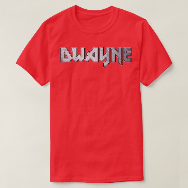 Camiseta Dwayne de metal pesado (Frente do Design)