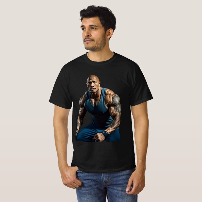 Camiseta Dwayne Johnson The Rock (Frente Completa)