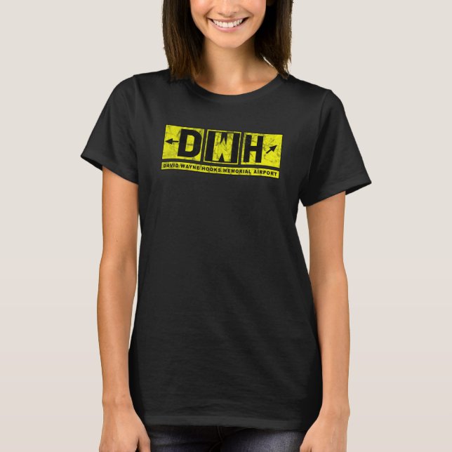 Camiseta Dwh David Wayne Hooks Memorial Airport Taxiway Sig (Frente)
