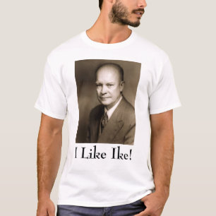 Camiseta Dwight D Eisenhower, eu gosto de Ike!