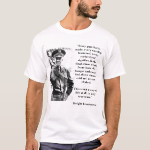 Camiseta Dwight Eisenhower na guerra