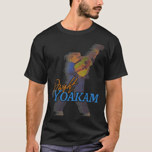 Camiseta Dwight Yoakam Estilo Retro anos 80 (Frente)
