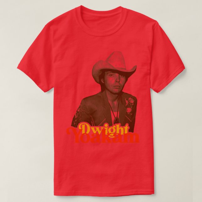 Camiseta Dwight Yoakam Retro Country Fan Tributação (Frente do Design)