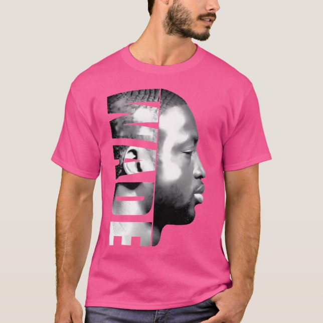 Camiseta Dwyane Wade - Preto Branco (Frente)