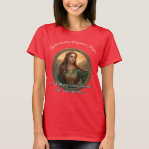 Camiseta Dwynwen A Santa Padroeira dos Amantes