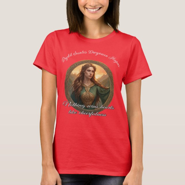 Camiseta Dwynwen The Patron Saint Of Lovers (Frente)