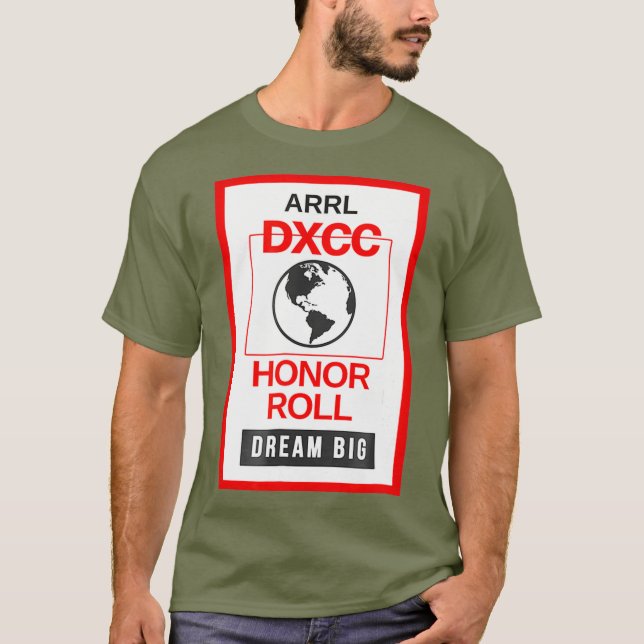 Camiseta DXCC Honor Roll Ham Radio  - Black ARRL Hamradio (Frente)