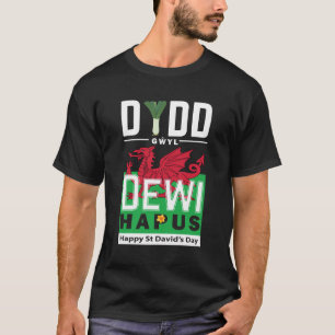 Camiseta Dydd Gil Dewi Hapus Feliz Rua Dia 7