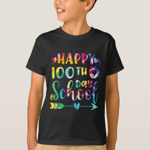 Camiseta Dye Happy 100º Dia De Professores Estudantes 100