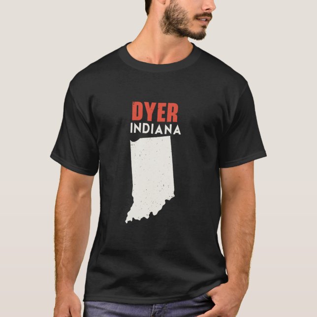 Camiseta Dyer Indiana State America Viagem Indianan (Frente)