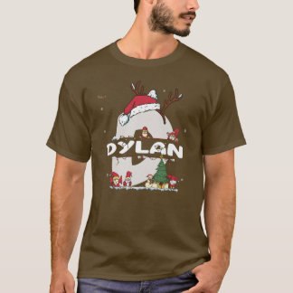 Camiseta Dylan Christmas w Dylan Name para xmas engraçados