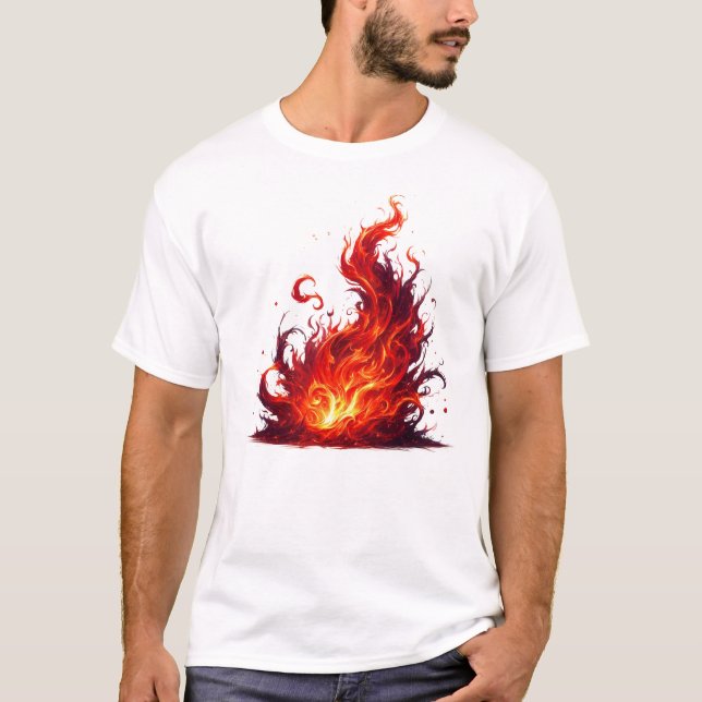 Camiseta Dynamic Flame Swirl (Frente)