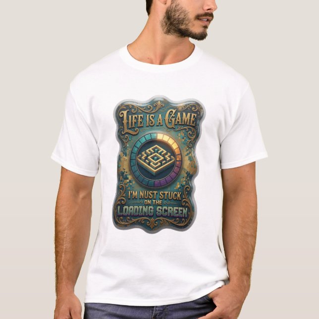 Camiseta Dynamic Gold A VIDA É UM JOGO (Frente)