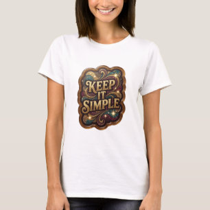 Camiseta Dynamic Gold KEEP IT SIMPLE Statement