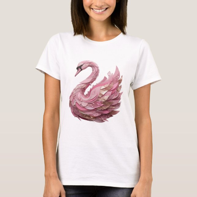 Camiseta Dynamic Gold PINK SWAN Impressão (Frente)