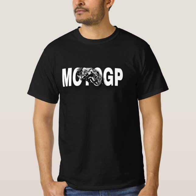 Camiseta Dynamic MotoGP Racing Motorcycle Graphic – Bold Bl (Frente)