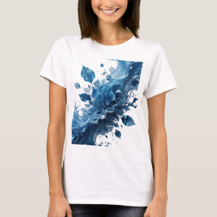 Camiseta Dynamic Silver LÍRIOS DE ÁGUA Arte de Texto 3D