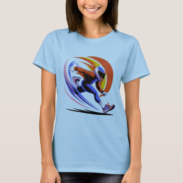 Camiseta Dynamic Speed Runner - Futuristic Action Graphic A (Frente)