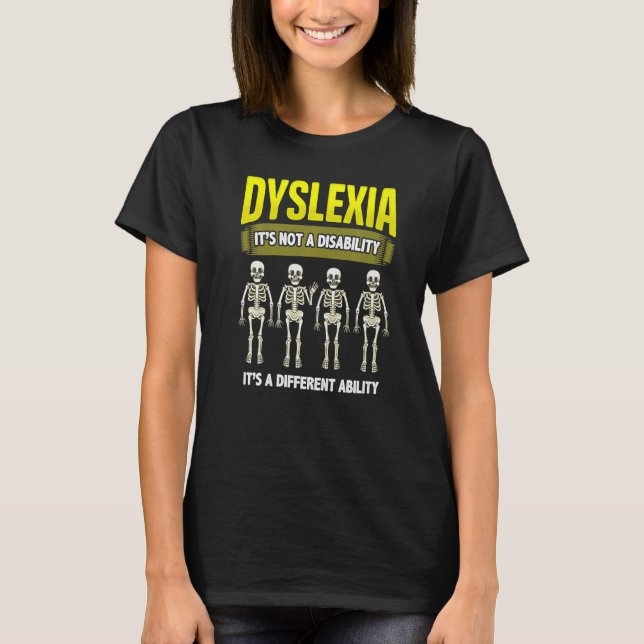 Camiseta Dyslexia Awareness School Teacher Reading Dyslexia (Frente)