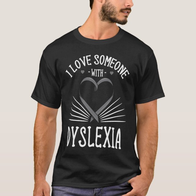 Camiseta Dyslexia Ribbon Learning Disability Vision Problem (Frente)