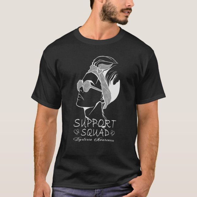Camiseta Dyslexia Support Squad Teacher Therapist Dyslexia  (Frente)