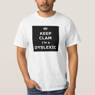 Camiseta Dyslexic divertido