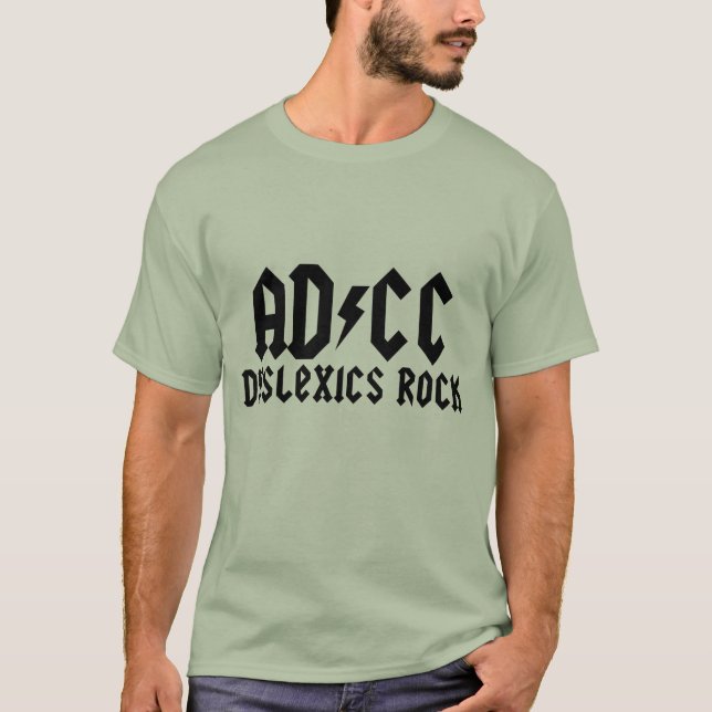 Camiseta Dyslexic engraçado (Frente)