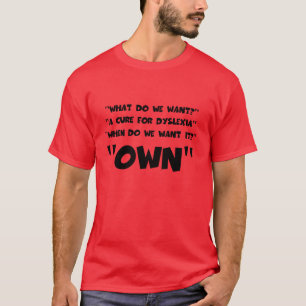 Camiseta Dyslexic engraçado
