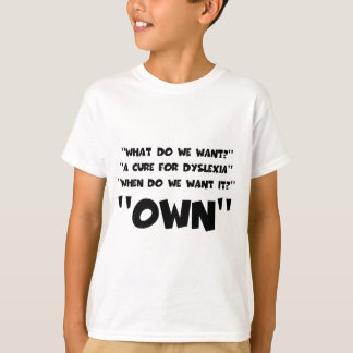 Camiseta Dyslexic engraçado